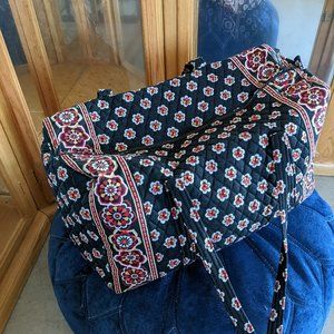 Vera Bradley Vintage Large Duffel Bag - Red Pirouette